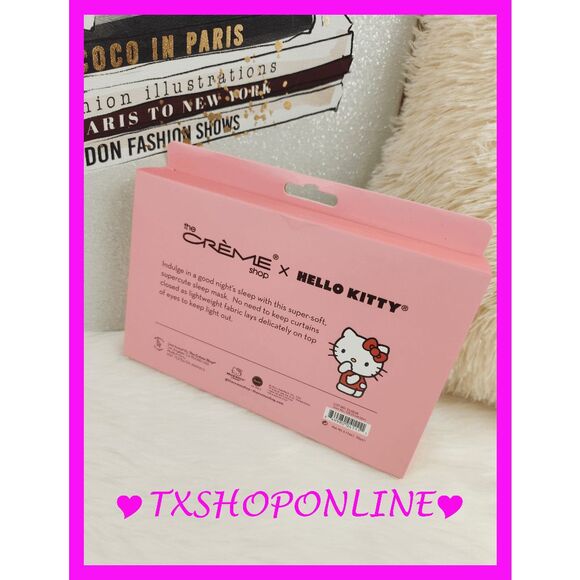 💗💤{The Crème Shop} 3D Hello Kitty plushie sleep mask 💤💗NEW - Picture 2 of 4